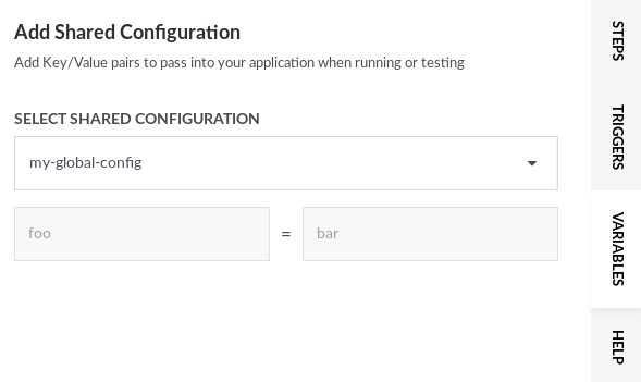 Importing shared configuration