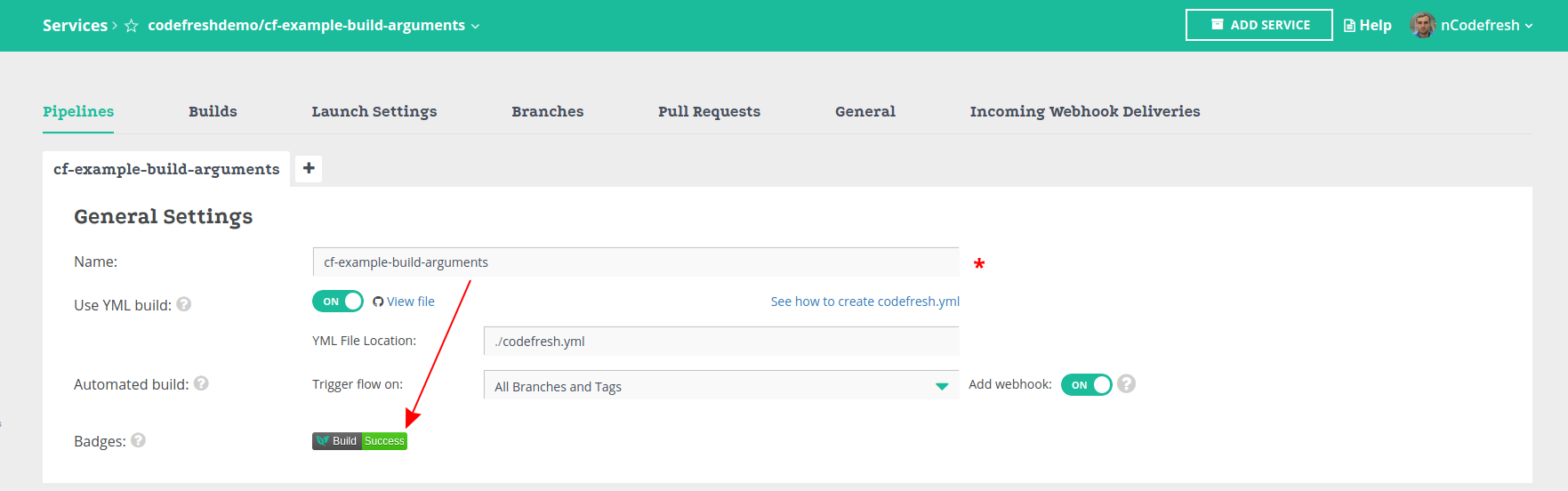 Codefresh Pipeline Configuration