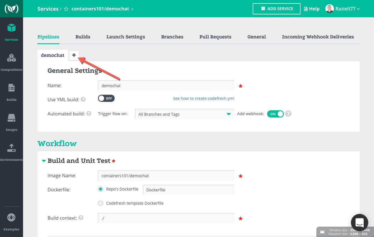 Add additional Docker services