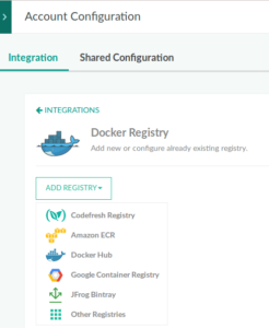 Adding an external docker registry