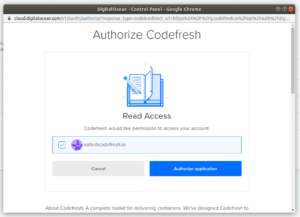 Authorized DigitalOcean