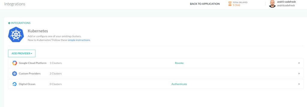 Codefresh integrations