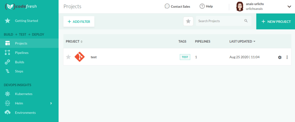 codefresh-new-project