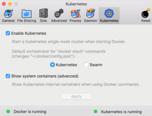 Enabling Kubernetes