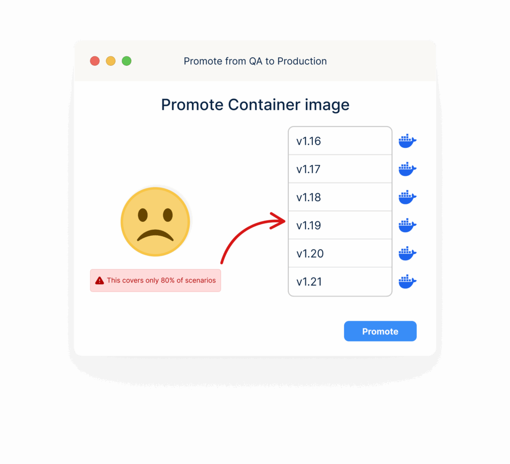 Promote only container image